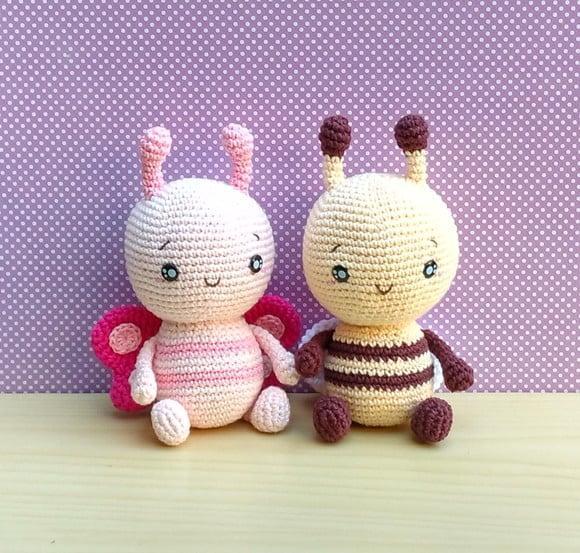 Amigurumi Insekten gehäkelt