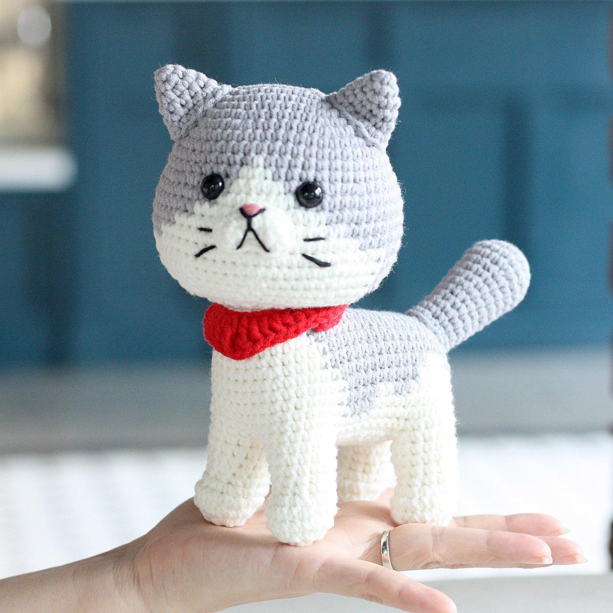 Gehäkelte Amigurumi Katze