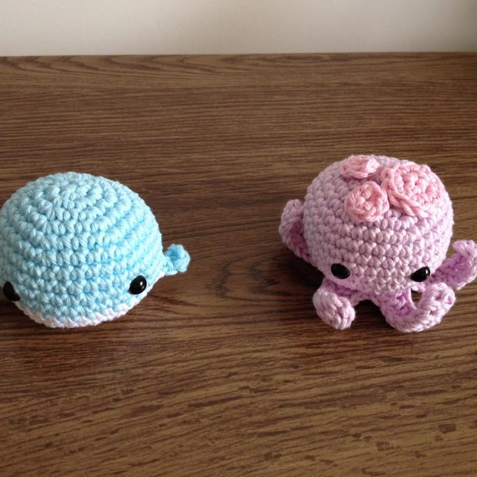 Amigurumi Meerestiere gehäkelt