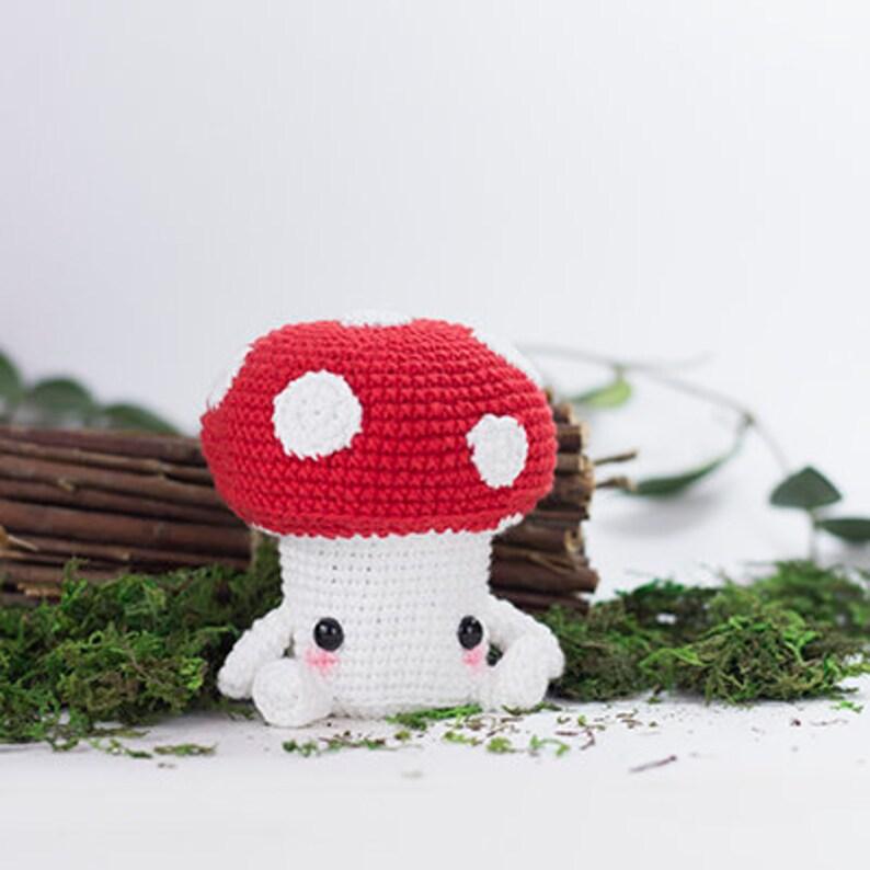 Bunte Amigurumi Pilze häkeln