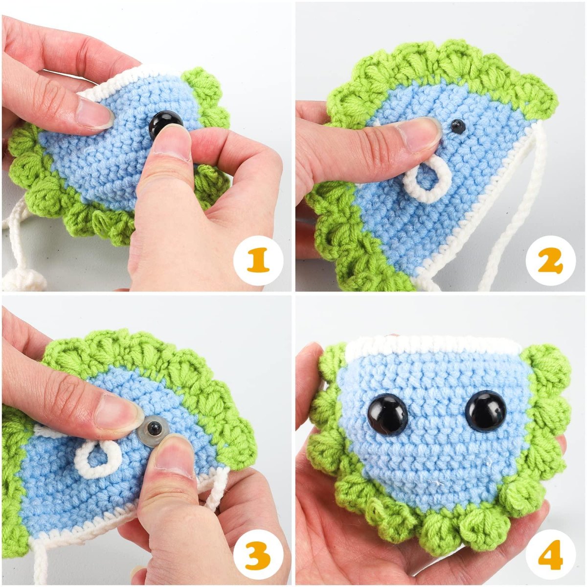 Amigurumi zusammennähen mit kleinen Details
