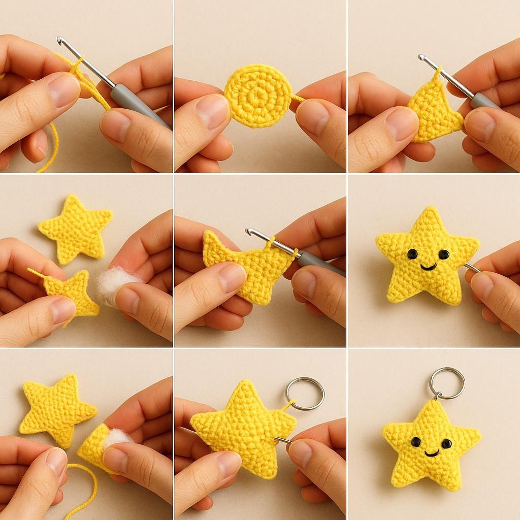 Amigurumi Schlüsselanhänger gehäkelt
