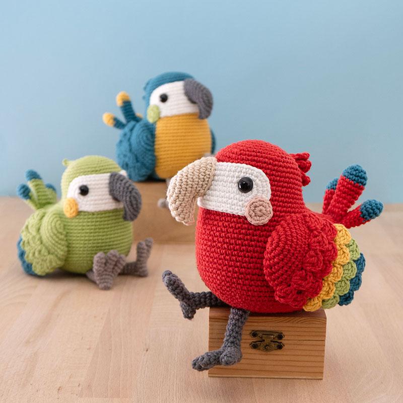 Amigurumi Vögel gehäkelt