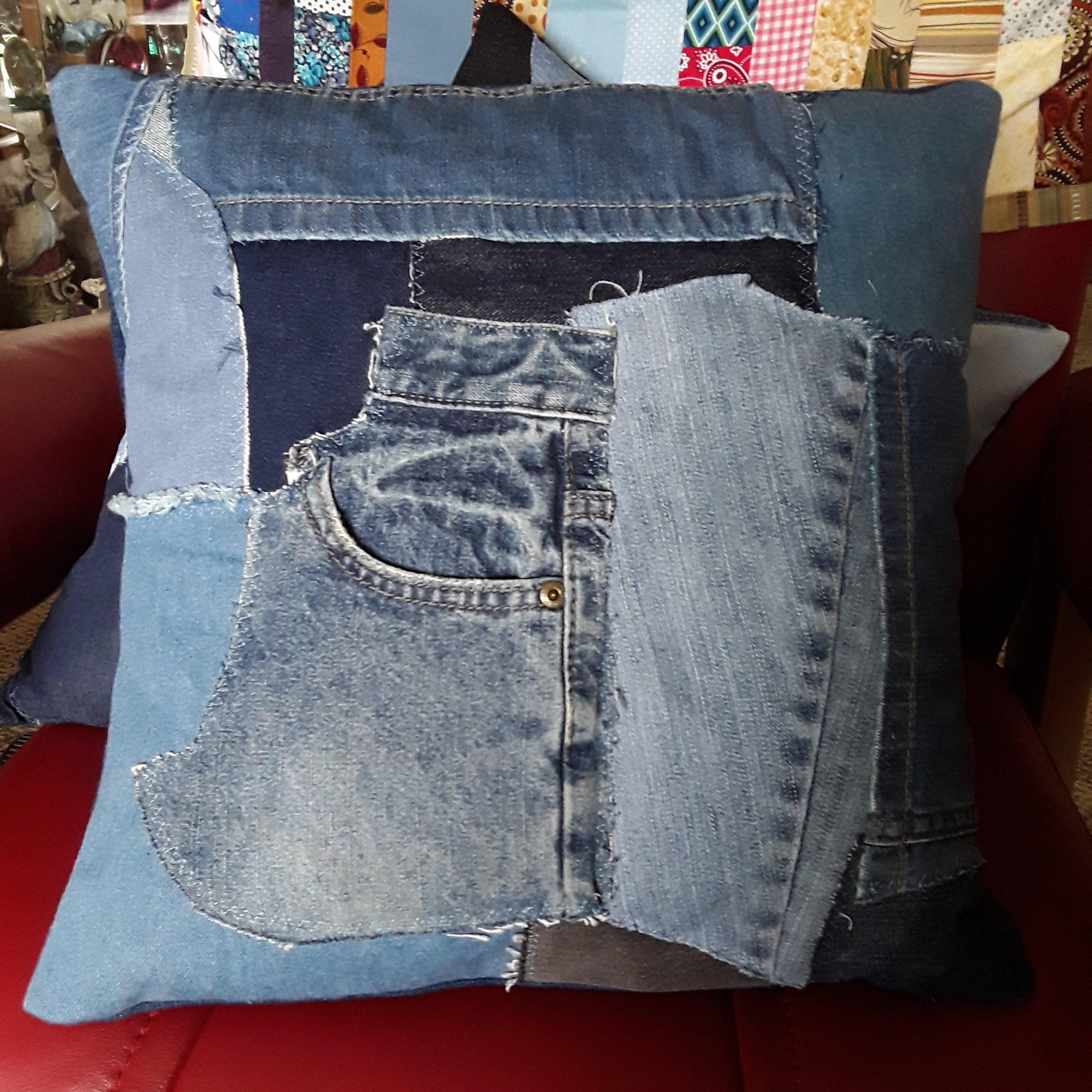 Upcycling Jeans Kissen und Wohnaccessoires