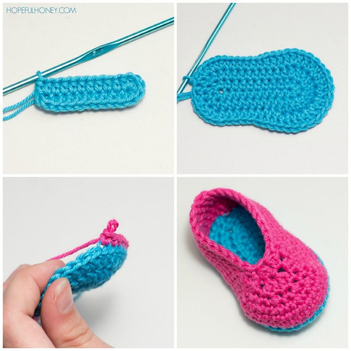 Babyschuhe häkeln – kostenlose Anleitung Schritt für Schritt