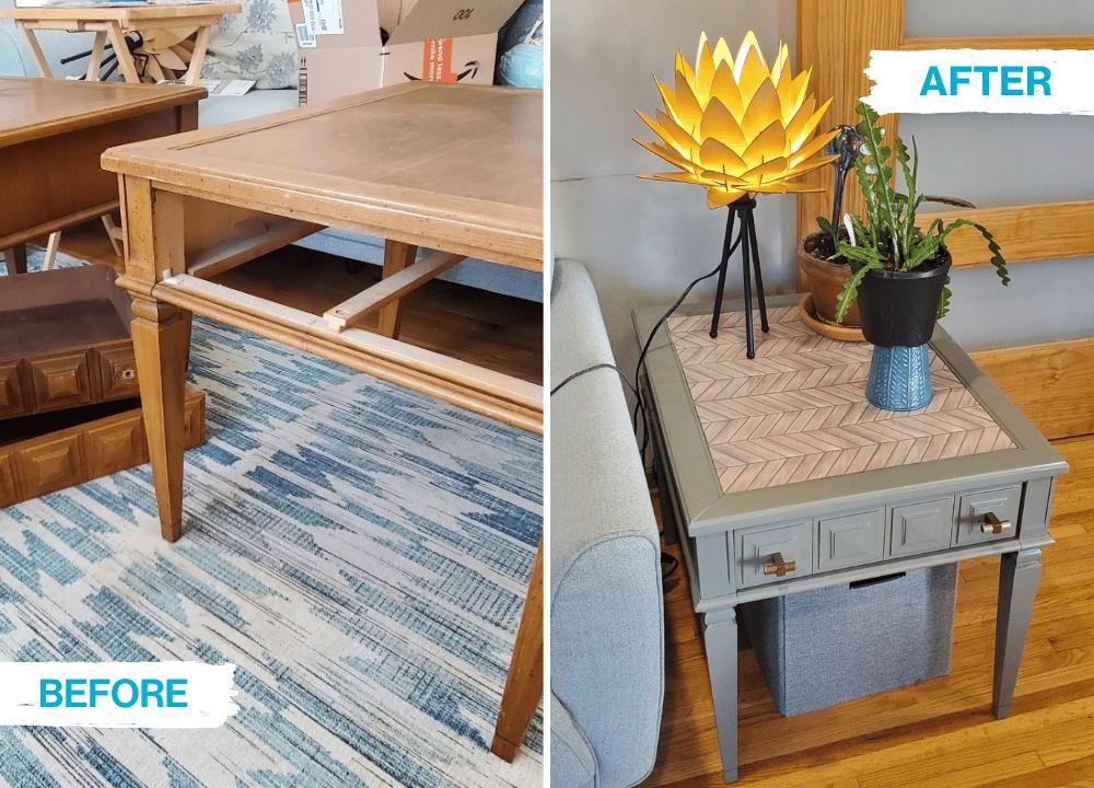Beistelltisch DIY Upcycling