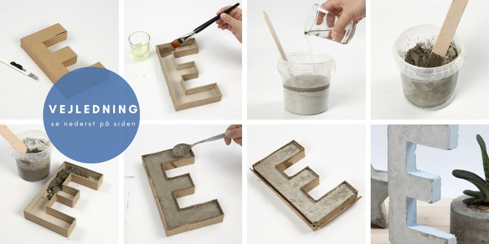 Beton Buchstaben selbst gegossen