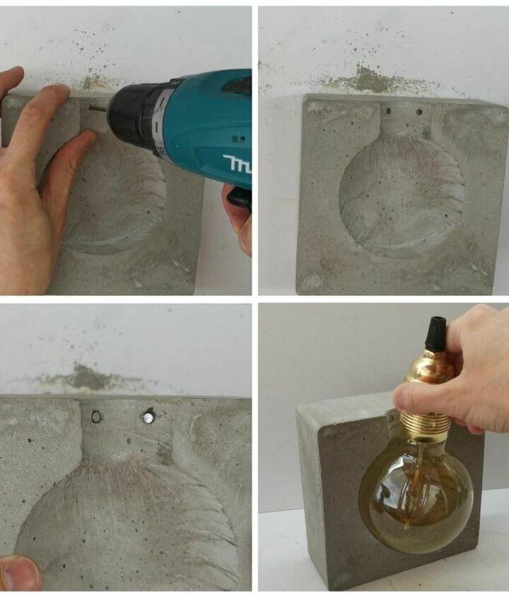 Beton Lampe als Lichtobjekt