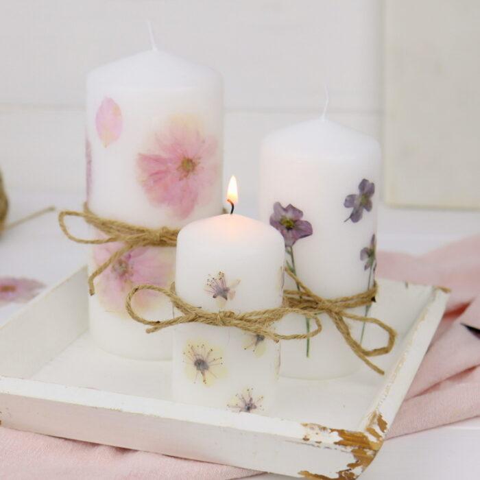 Blumenkerzen selber gemacht