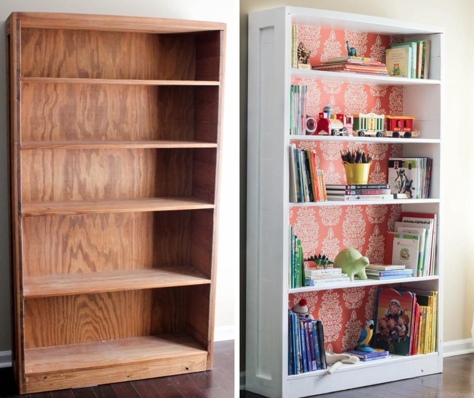 Bücherregal neues Farbkonzept