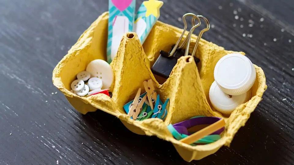 Eierkarton Organizer für Kleinteile