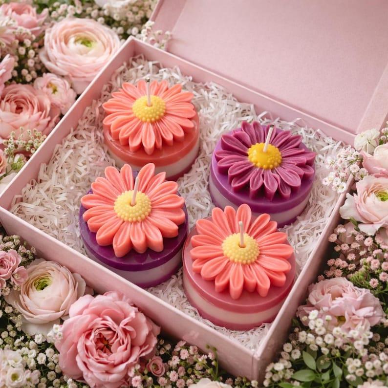 DIY Blumenkerze als Geschenk