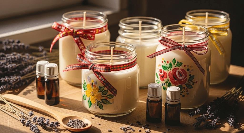 Kerzen Geschenkideen selber machen für kreative DIY Geschenke