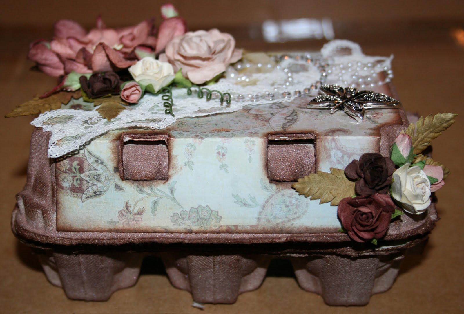 Vintage Eierkarton Dekoration Farbe