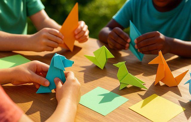 Origami Tiere Kinder einfach falten mit Papierideen