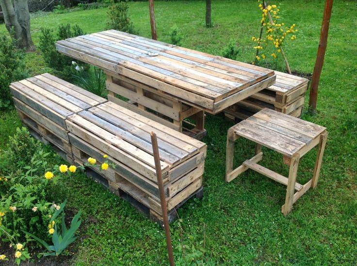 Gartenmöbel aus Restholz