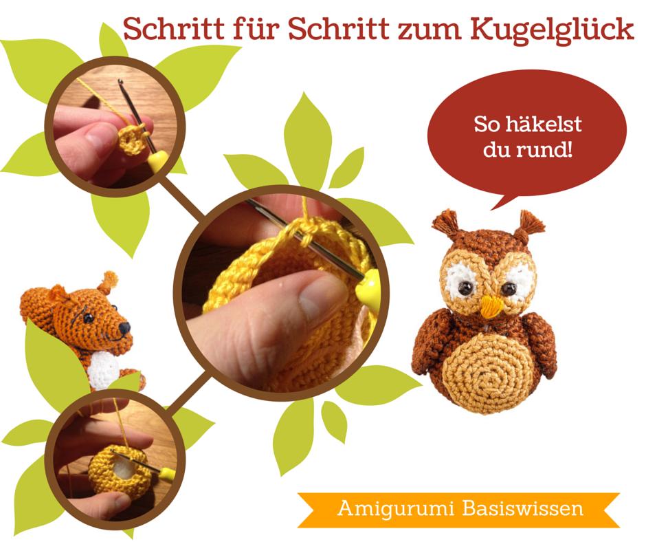 Runde Amigurumi Rasselform häkeln