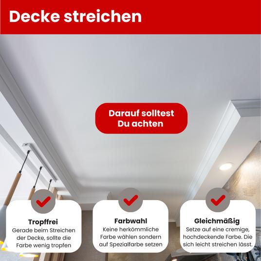 Fehler beim Decke streichen vermeiden