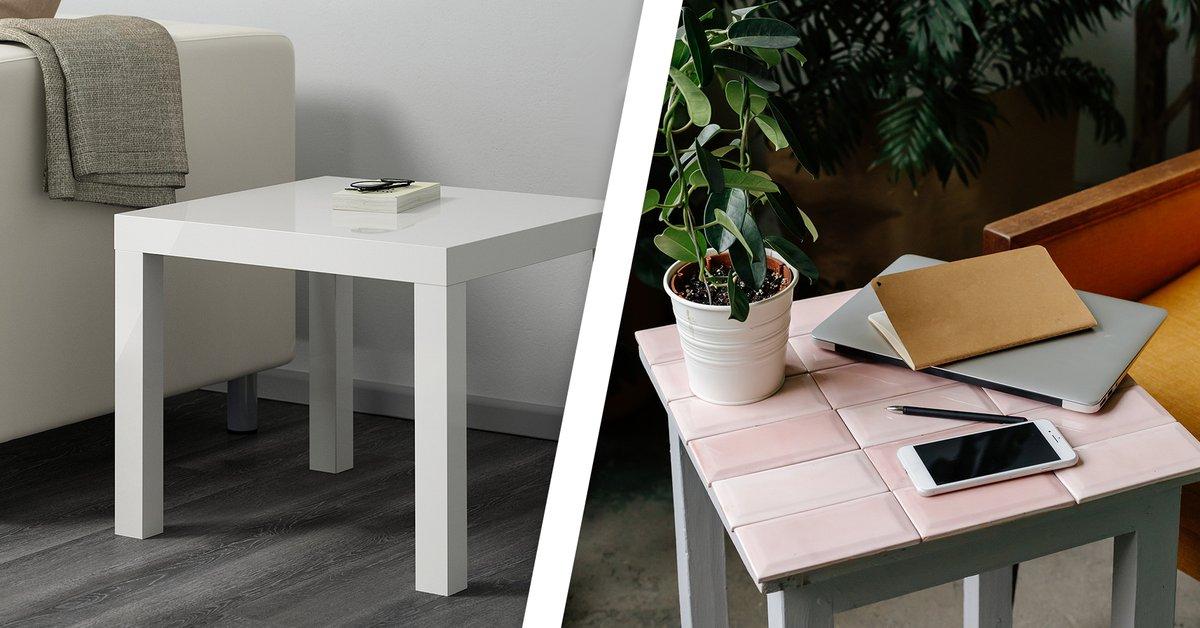 Lack Tisch als kreativer Beistelltisch