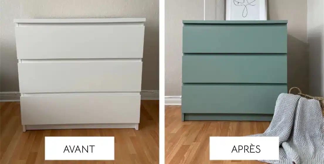 Malm Kommode mit neuer Oberfläche