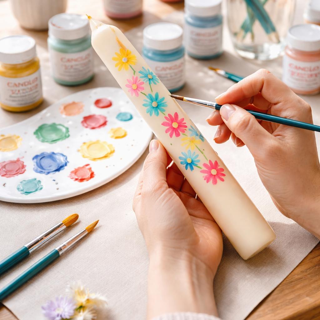 Kerzen bemalen Ideen für kreative DIY-Dekoration