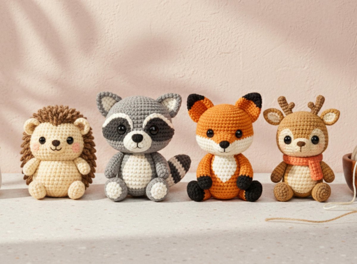 Amigurumi Waldtiere gehäkelt