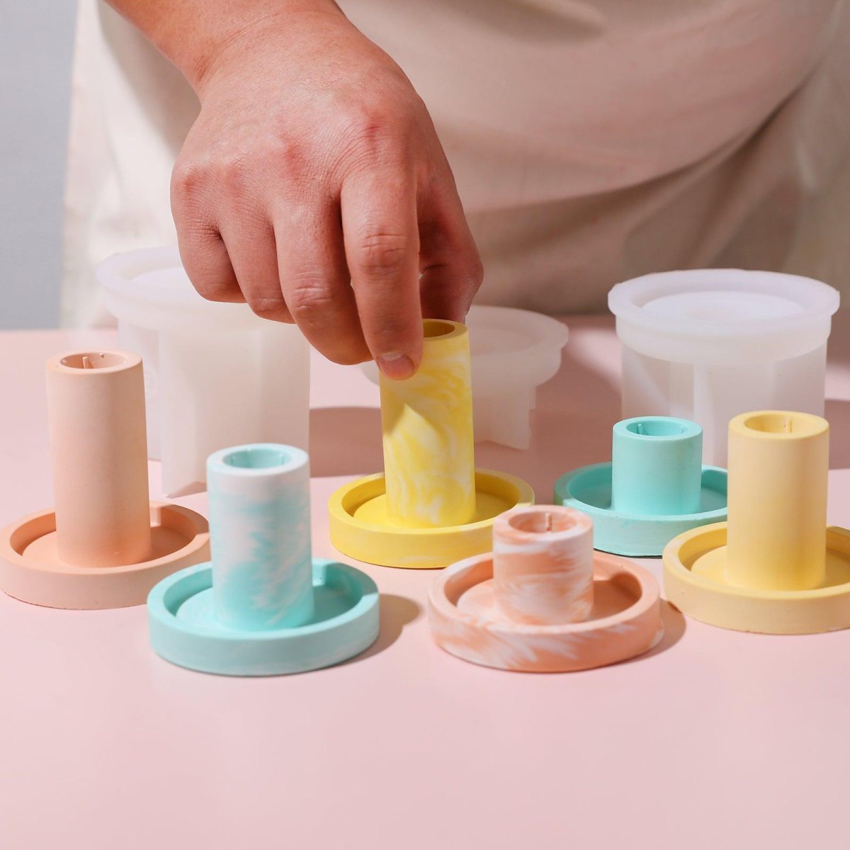Beton Kerzenhalter als DIY