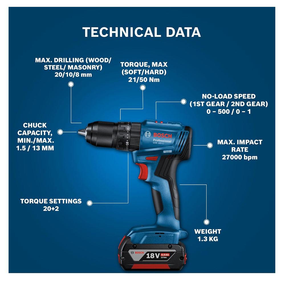 Bohrmaschine technische Angaben