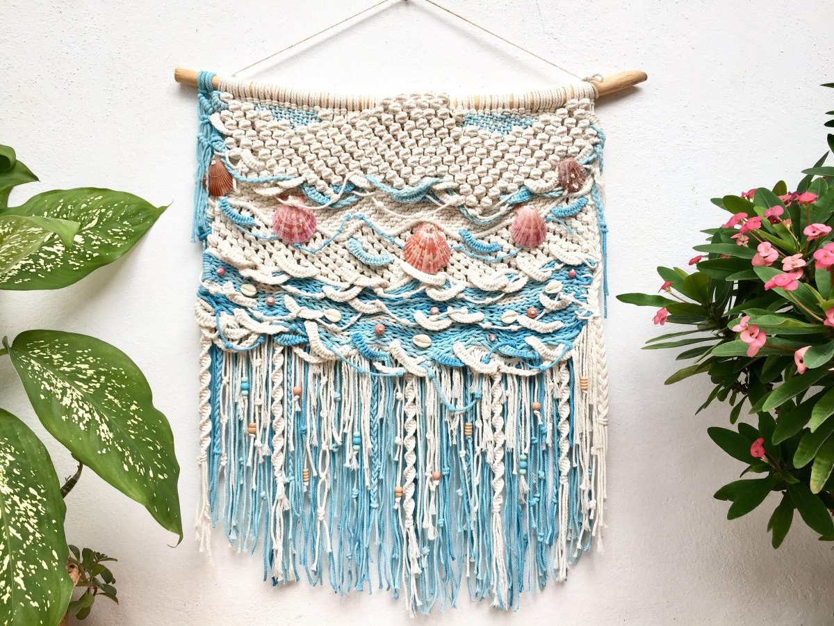 Makramee mit Muscheln