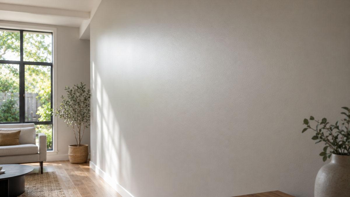 Zweite Farbschicht Wand