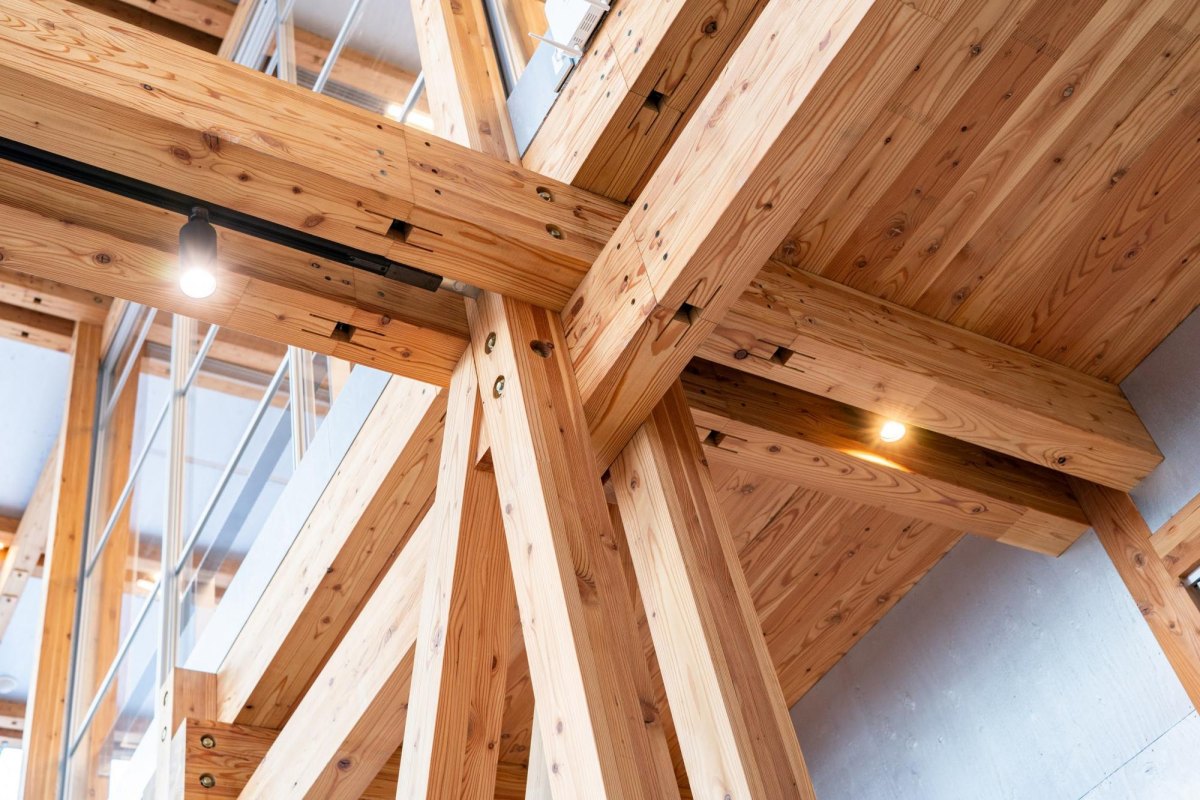 Moderne japanische Holzarchitektur