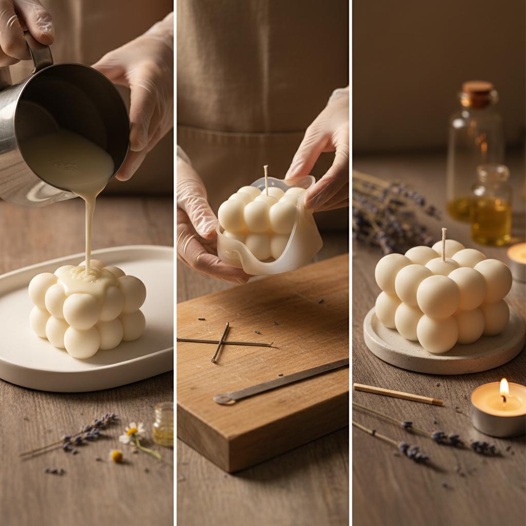 Moderne Bubble Kerzen