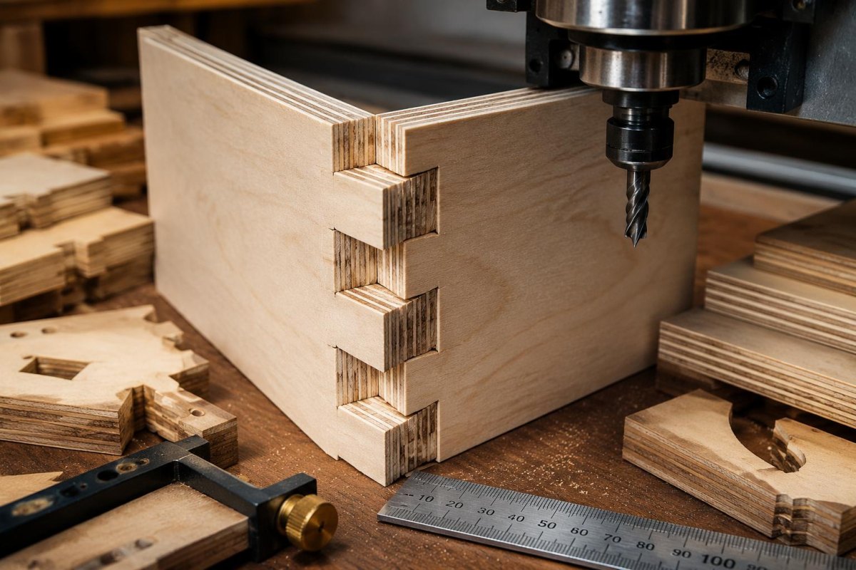 CNC gefräste Holzverbindung