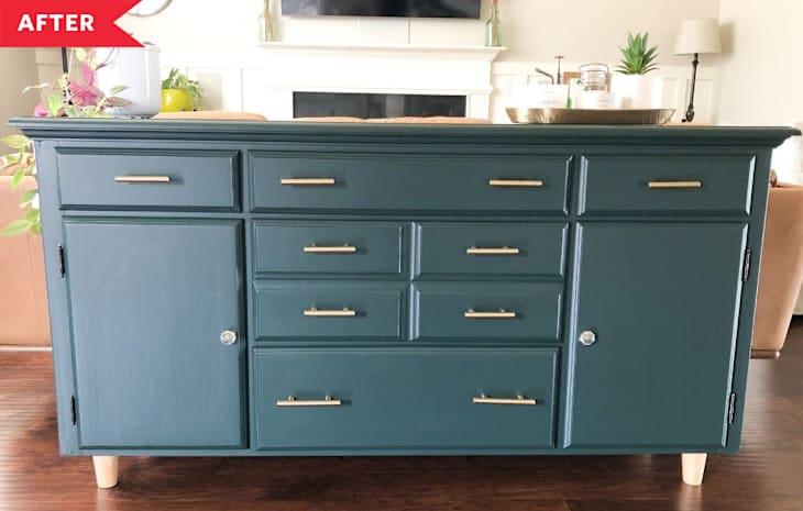 Neue Messinggriffe Sideboard