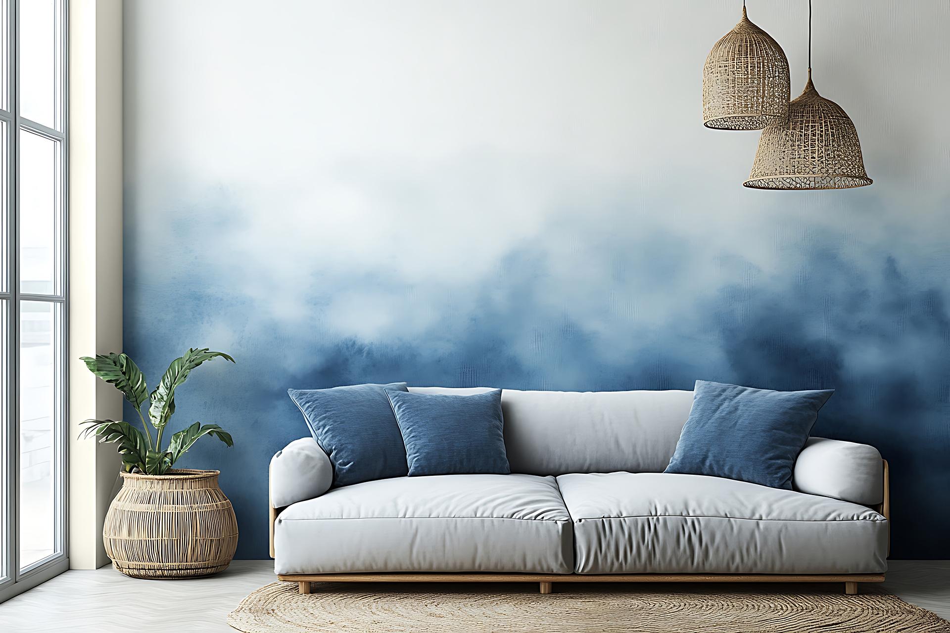 Ombre Farbverlauf an Wand