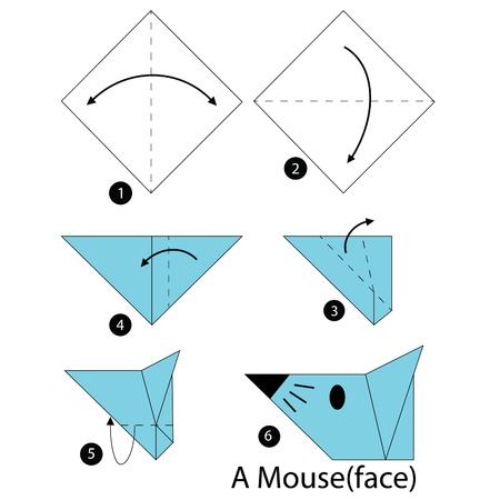 Origami Maus aus Papier