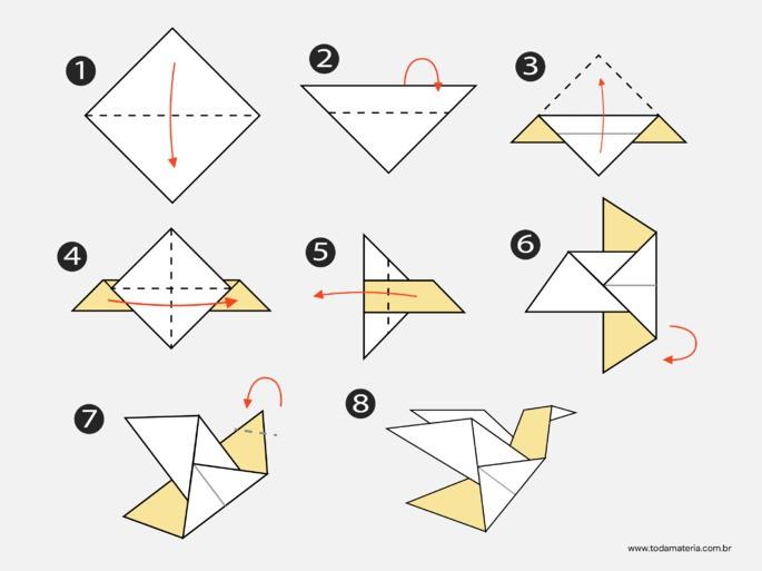 Origami Vogel Papier