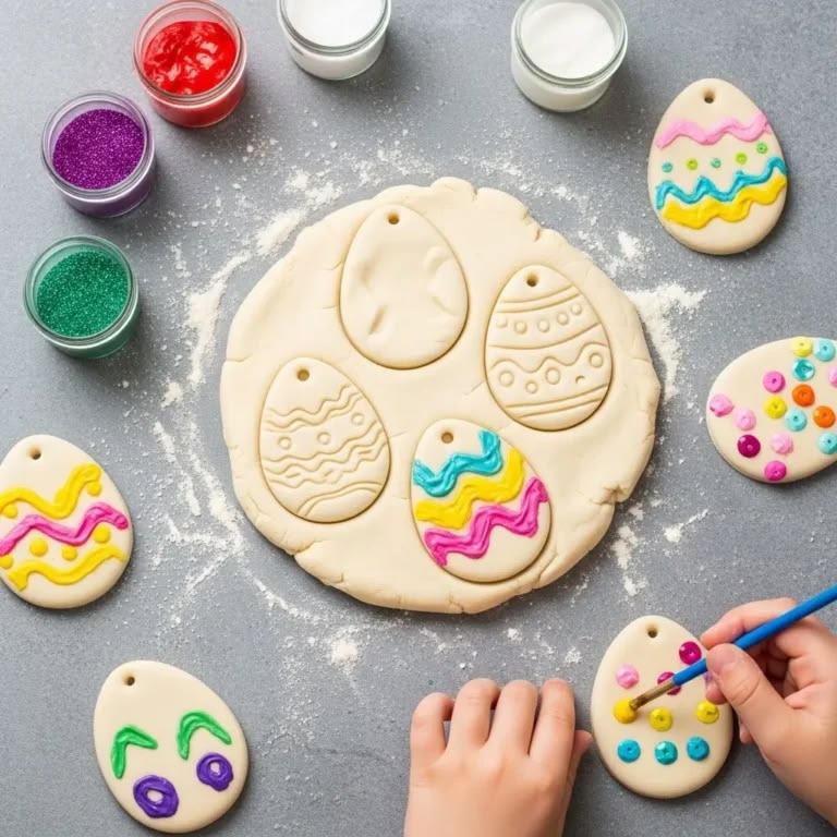 Salzteig Osterdeko Kinder