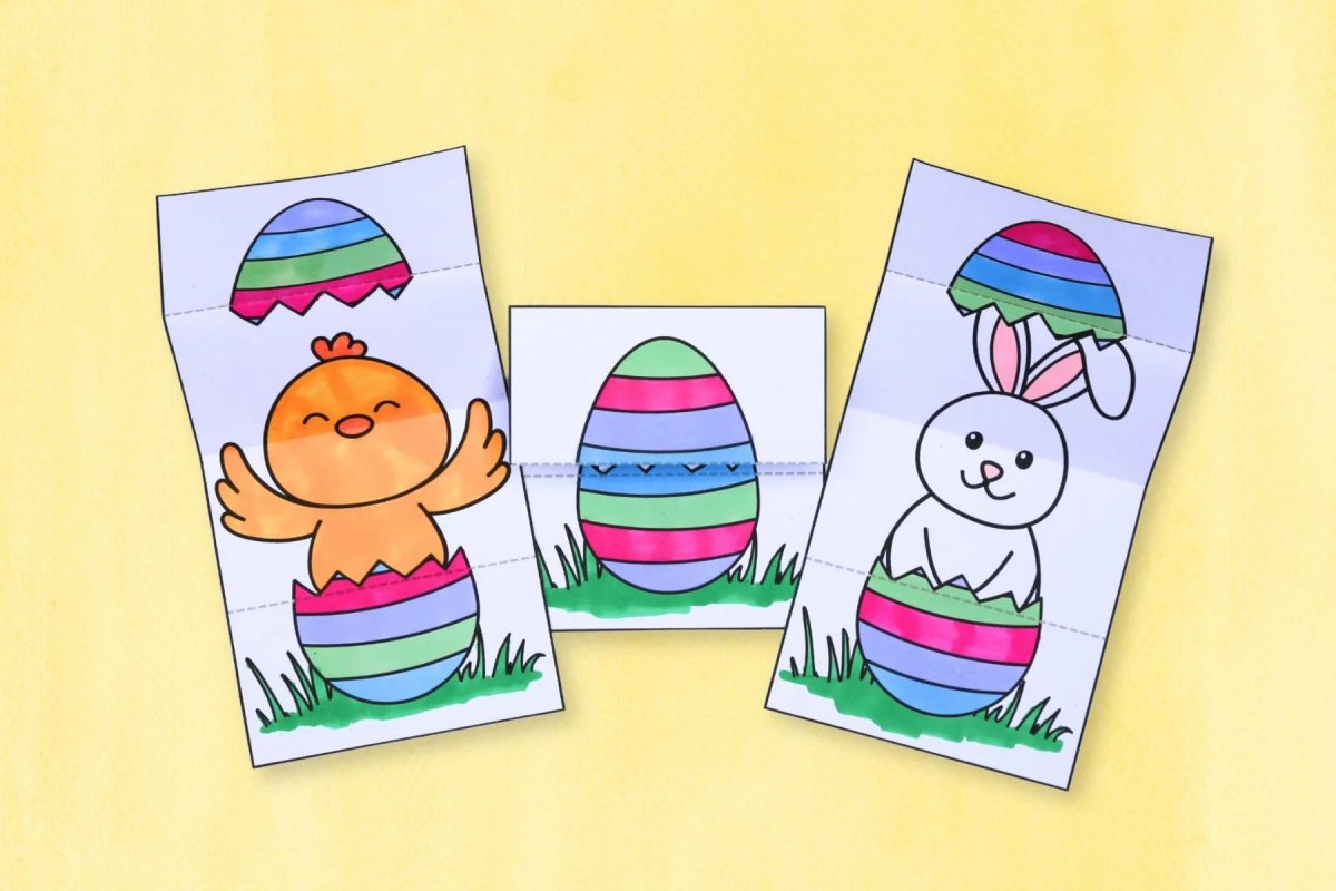 Osterkarten basteln Kinder