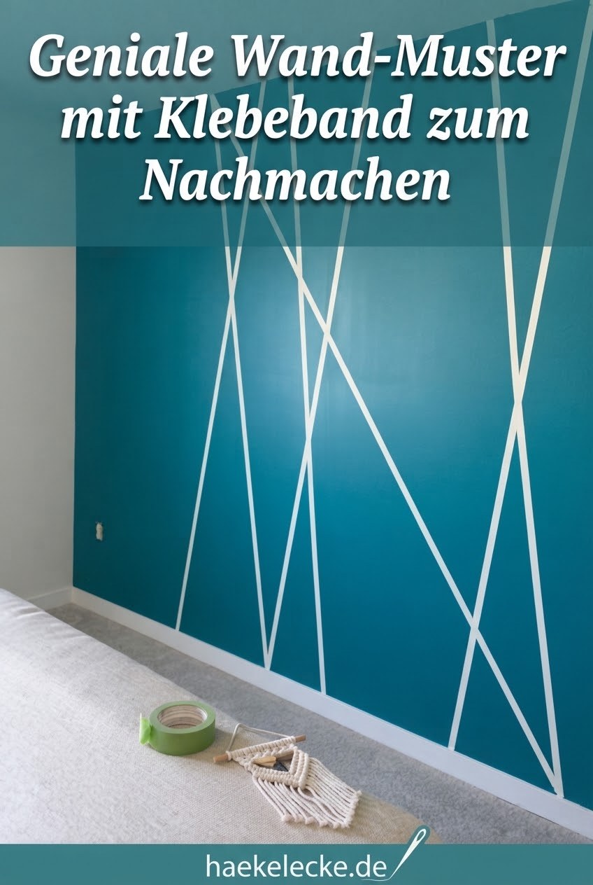 Geniale Wand-Muster mit Klebeband zum Nachmachen