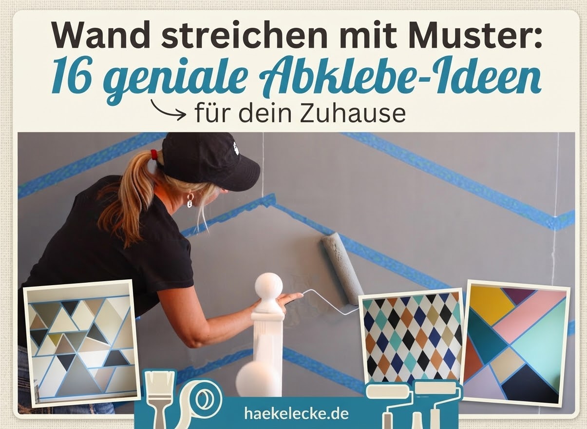 Wand streichen mit Muster: 16 geniale Abklebe-Ideen für dein Zuhause