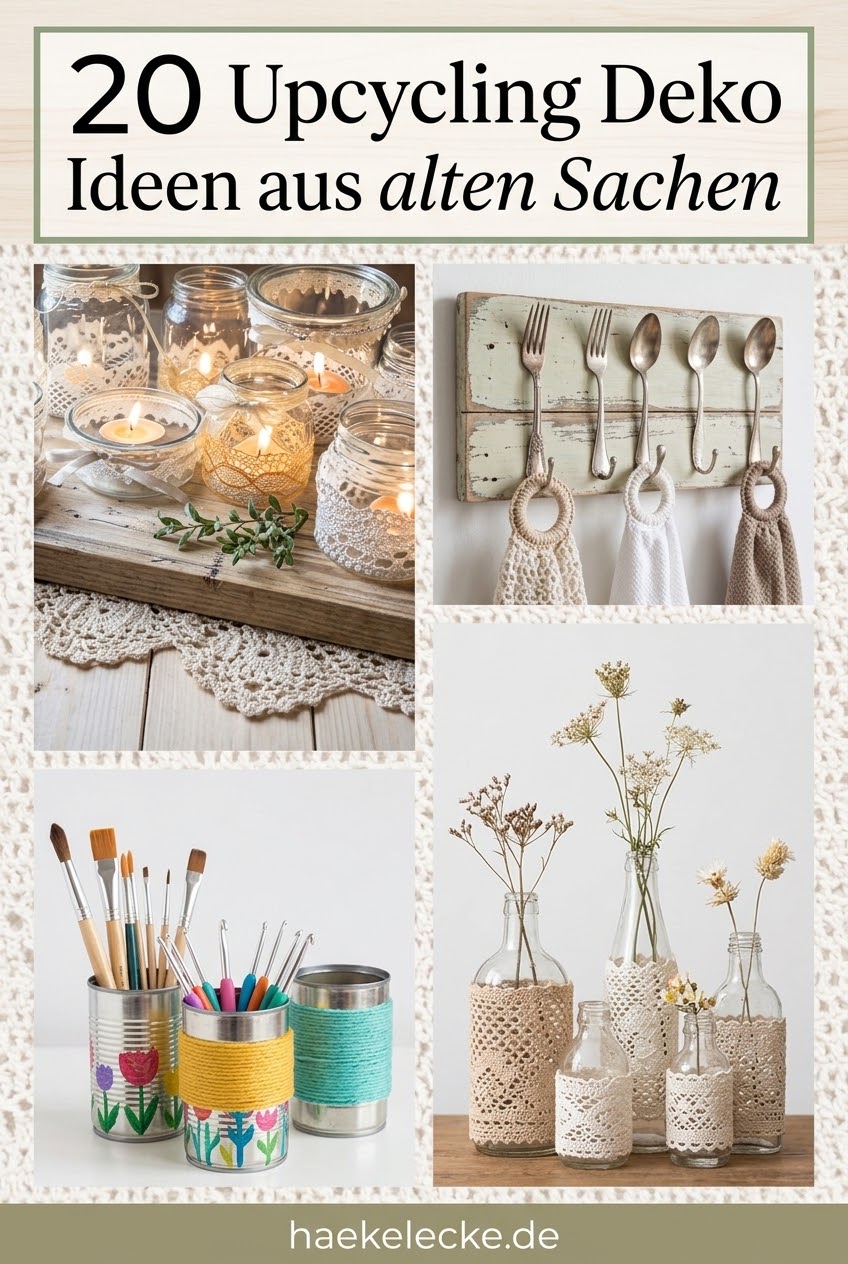20 Upcycling Deko Ideen aus alten Sachen