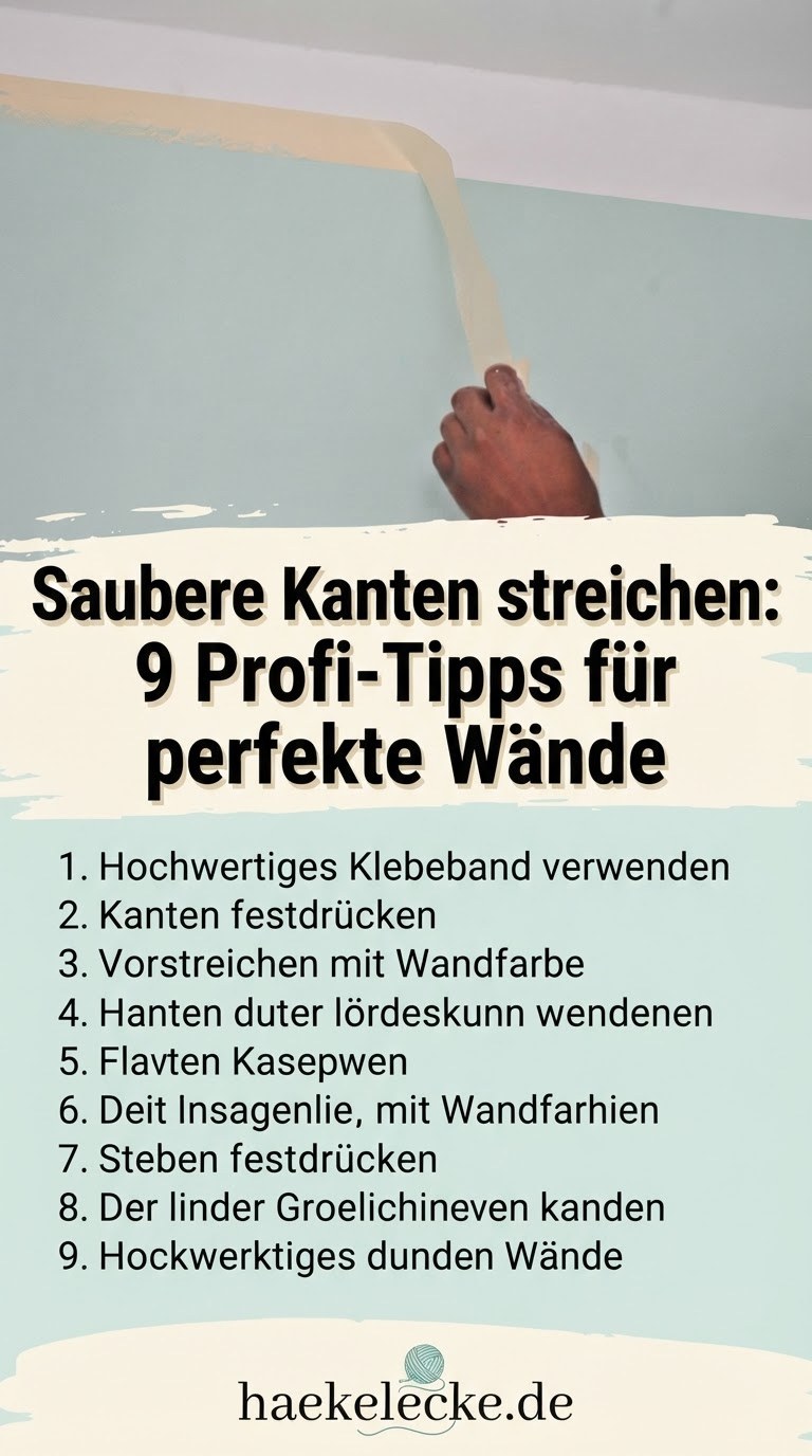 Saubere Kanten streichen: 9 Profi-Tipps für perfekte Wände