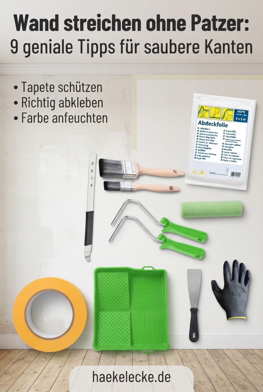 Wand streichen ohne Patzer: 9 geniale Tipps für saubere Kanten