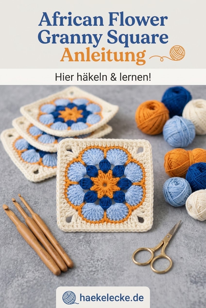 African Flower Granny Square Anleitung