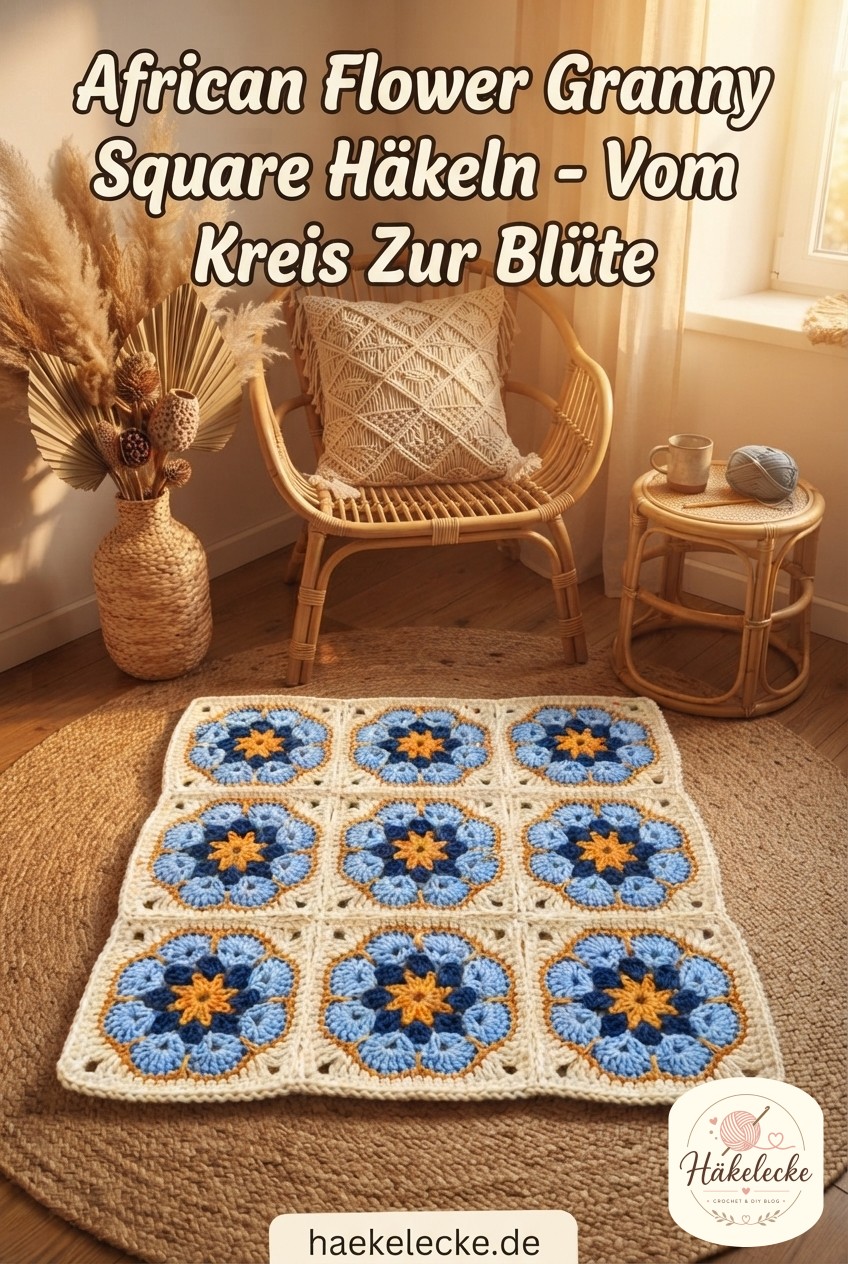 African Flower Granny Square Häkeln - Vom Kreis Zur Blüte