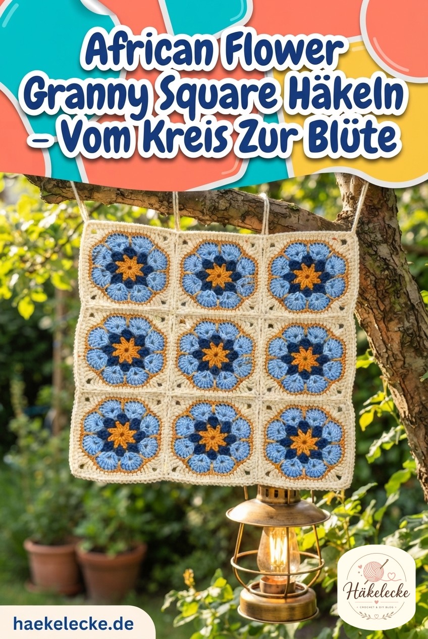 African Flower Granny Square Häkeln - Vom Kreis Zur Blüte