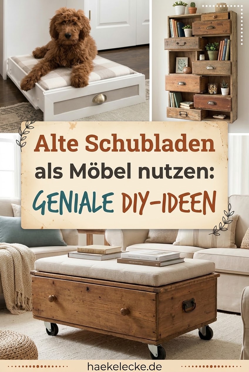 Alte Schubladen als Möbel nutzen: Geniale DIY-Ideen
