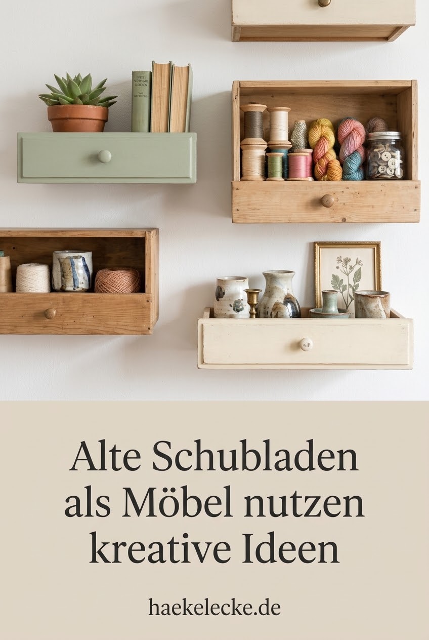 Alte Schubladen als Möbel nutzen kreative Ideen