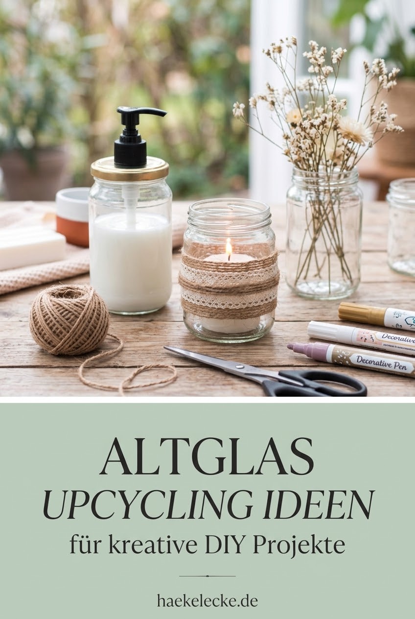 Altglas Upcycling Ideen für kreative DIY Projekte